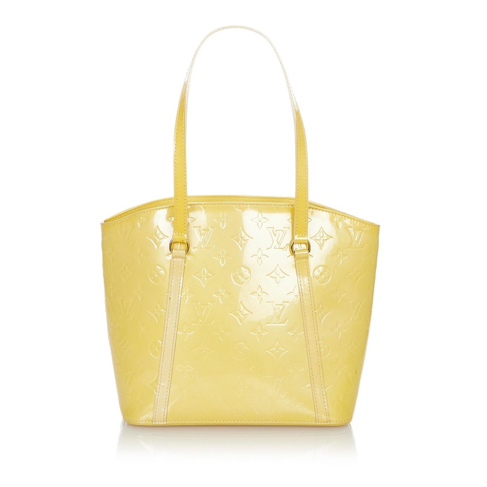 Louis Vuitton Monogram Yellow Vernis Avalon Shoulder Tote